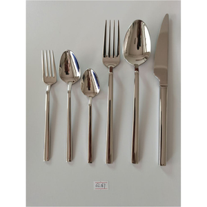 Modern Designer Stainless Steel Cutlery <b>Set</b> Premium Dining Spoon Fork Knife Flatware <b>Set</b> <b>for</b> Home Kitchen - Product Image 1