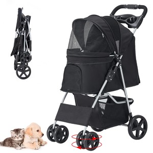 Cochecito portador de mascotas con asa de tacto suave y ruedas de rodadura suave, marca personalizada, 2, 2 - Product Image 1