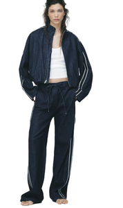 Pantalon en coton noir à rayures pour femmes, best-seller en Inde, léger, avec poches latérales, idéal pour les voyages, disponible en tailles personnalisées - Product Image 6