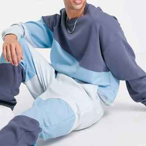 Survêtement décontracté pour homme, vert menthe uni, à capuche, manches longues, taille élastique, respirant, hiver, écologique, séchage rapide, polaire, coupe classique - Product Image 6