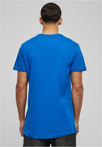 เสื้อยืดคอกลมชายทรงยาวสีน้ำเงินรอยัล แบรนด์ Custom Men รุ่น Streetwear ผ้าฝ้ายเนื้อดี ทรงเข้ารูป สไตล์ฮิปฮอป เสื้อยืดเรียบง่ายสำหรับผู้ชาย - Product Image 3