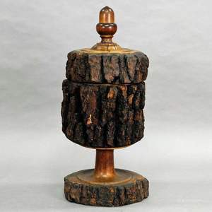 Recipiente grande de madera con acabado natural para almacenar arroz, pasta, frijoles e ingredientes secos - Product Image 2