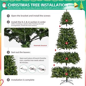 Albero di Natale Artificiale Premium in Abete da 2,75 m Senza Luci, con Rami Misti in PE e PVC per Decorazioni Natalizie - Product Image 5