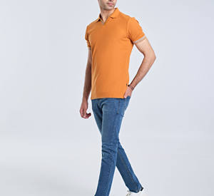 Logotipo bordado Hombres Moda Negocios Solapa Algodón Polo Camiseta Berry Casual Retro Plain Golf Polo Shirt Made - Product Image 1