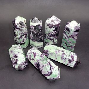 Pointe de cristal de Kammererite naturelle, rare, violette, faite à la main, baguette de guérison Chakralume, pointeur, décoration énergétique pour la méditation Reiki, vente en gros - Product Image 4