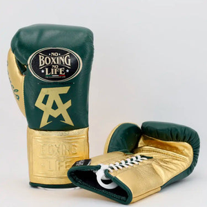 Gants de boxe professionnels en cuir de vachette de qualité supérieure, lacés, avec rembourrage épais à 4 couches, respirants et anti-humidité, Veekend Bazar - Product Image 1