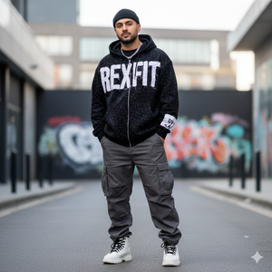 Hoodies à épaules tombantes très demandés, effet soleil éclairé, strass sur toute la surface, broderie personnalisée vieillie, meilleure matière, fermeture éclair - Product Image 3