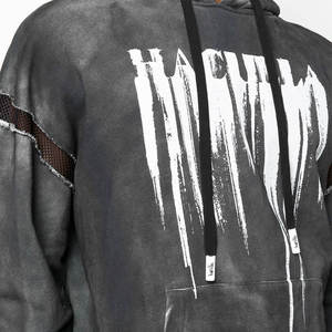 Nouveauté en promotion : Sweats à capuche d'hiver pour hommes 100 % polyester, logo uni sur le devant, tissu polaire respirant - Product Image 4