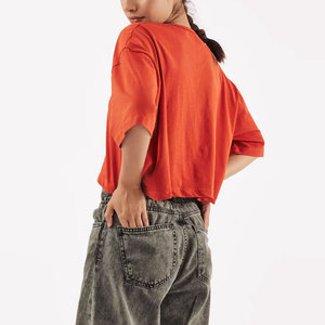 100% Breathable Summer Wear Women <b>Crop</b> <b>Top</b> Shirts Latest Style Custom Logo Women <b>Crop</b> <b>Top</b> Shirts - Product Image 2