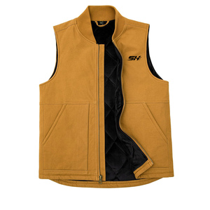 Chaleco de Lona para Hombre, Casual, Sin Mangas, con Múltiples Bolsillos, Ropa de Moda para Exteriores, Impresión de Logotipo Personalizado, Chaleco de Lona para Hombre a Bajo Precio - Product Image 1