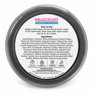 Beauty Hacks Babe Lets Get Dirty Mascarilla Purificante de Carbón para una Piel Radiante - Product Image 2