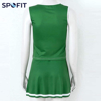 Nouvelle Arrivée Tendance Actuelle Uniforme de Cheerleader Enfant Personnalisé Ornements en Strass Matière Respirante Spandex/Polyester pour