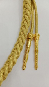 Aiguillette de luxe personnalisée en fil de métal, à fixation auto-agrippante, pour uniformes de cérémonie 3D et défense personnelle - Meilleures ventes - Product Image 6