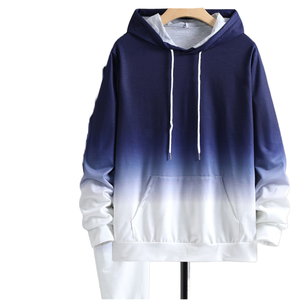 Premium Ombre Tracksuit Set <b>Men's</b> Gradient Hoodie Sweatpants 2 Piece <b>Pullover</b> Sweatsuit Drawstring Casual Streetwear Wholesale - Product Image 6