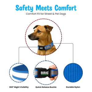 Max Reflective Dog <b>Collar</b> OEM ODM Custom Logo Adjustable Nylon Pet <b>Collar</b> Direct Manufacturer - Product Image 2