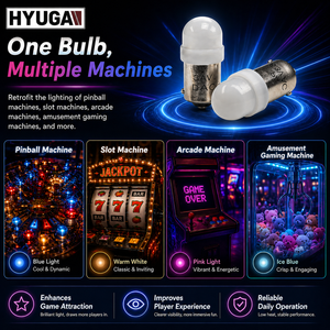 หลอดไฟ LED HYUGA สำหรับเครื่องพินบอล 2SMD 6.3V เครื่องเกมคีบตุ๊กตา ช่องใส่เหรียญ 2835 ปลั๊กอเนกประสงค์ AC/DC ใช้ภายในอาคาร - Product Image 5