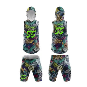 Nuevo Diseño de Uniformes de Fútbol Americano 7on7, la Mejor Calidad, Transpirables, Impresión por Sublimación Completa, Talla Personalizada, Sin Mangas, para Hombre, OEM - Product Image 3