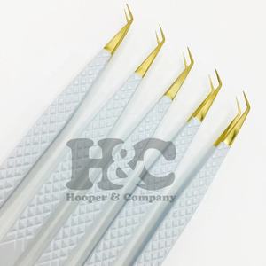 Pinzas de nuevo diseño para extensión de pestañas Pinzas de extensión de pestañas Logotipo de etiqueta privada Oferta Pinzas de pestañas visón Sostenible - Product Image 1