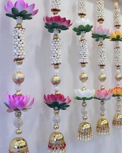 Adorno de Pared con Flor de Loto Artificial Hecha a Mano, Diseño Tradicional, Guirnalda Festiva, Decoración India para Bodas, Diwali, Ramadán, Mandir - Product Image 4