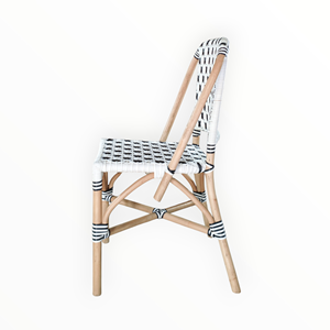 เก้าอี้บิสโทรยอดนิยมสำหรับร้านกาแฟ ร้านอาหาร พื้นที่สาธารณะในที่พักอาศัย - หวายสังเคราะห์ถักทออย่างดี รับประกันการถักทอ 3 ปี - Product Image 3