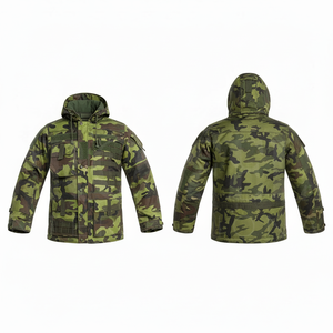 Veste à capuche camouflage imperméable de haute qualité, design multi-poches pour le travail en extérieur, protection contre le froid, veste pour homme - Product Image 6