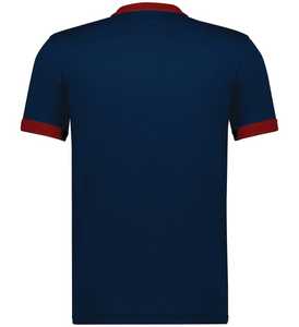 เสื้อยืดแขนสั้นระบายอากาศแห้งเร็วทำจากผ้าสแปนเด็กซ์สำหรับออกกำลังกายในยิมของผู้ชาย - Product Image 3