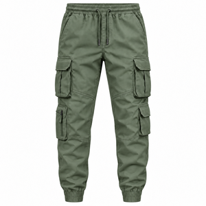 Pantalon cargo décontracté pour homme, léger, coupe droite, en tissu extensible confortable, imperméable, respirant, écologique, couleur personnalisable - Product Image 5