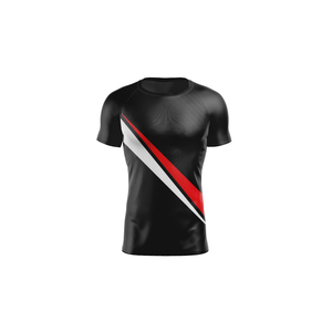 <b>Men's</b> Casual Gym Sports Workout Fitness Training High Elastic Short Sleeve Solid Pattern Sports Wear Muscle <b>Compression</b> T <b>Shirt</b> - Product Image 3