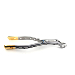 Pinzas de Extracción Dental 88R para Molares Superiores Derechos 1 y 2, Mango Dorado, Herramienta Quirúrgica de Acero Inoxidable - Product Image 3