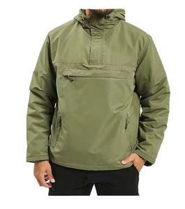 Chaqueta con Capucha Verde Oliva para Hombre, Resistente al Agua, Ropa Deportiva para Exteriores, Ropa para Clima Frío y Uso Diario, Abrigo con Capucha de Lona, Calidad Industrial - Product Image 1