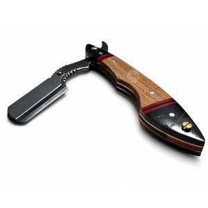 Shaving Razor – SSR 004 Hair Cut Razor Change Blade Type Shaving Knife Professional Straight Manual Razors Redwood Handle <b>Shaver</b> - Product Image 3