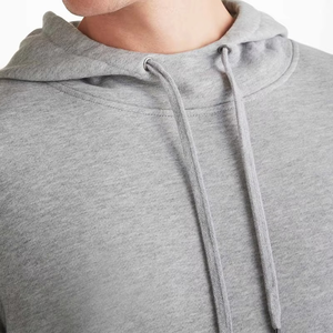 Sweat à capuche personnalisé pour homme en molleton 100 % coton, collection printemps, avec logo brodé perlé sur le devant, style streetwear, respirant, vente en gros - Product Image 2