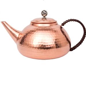 Juego de Tetera y Hervidor con Acabado de Cobre para Suministros de Hotel y Hogar, Juego de Servicio de Té y Café, Accesorios de Decoración de Mesa - Product Image 1