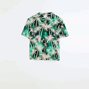 Ensemble chemise et short pour homme, imprimé fleurs hawaïennes, respirant, personnalisable avec logo, nouvelle collection, très tendance, pour la plage. - Product Image 4