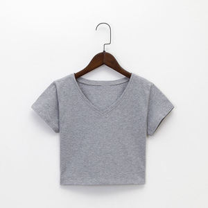 Camiseta Corta para Mujer, Algodón Premium, Ropa Casual, Venta al Por Mayor, Suministro Directo de Fábrica - Product Image 3