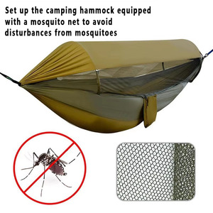 <span class=keywords><strong>Hamac</strong></span> de camping et de <span class=keywords><strong>randonnée</strong></span> en nylon léger, portable, respirant, avec <span class=keywords><strong>moustiquaire</strong></span> intégrée et motif personnalisé – Vente en gros - Product Image 4