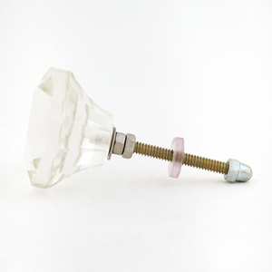 Wholesale Clear Glass Octagon Shape Diamond Drawer Knobs Dresser <b>Pulls</b> Cabinet <b>Door</b> Kitchen Cupboard <b>Handles</b> - Product Image 2