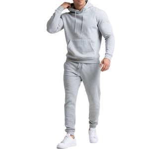 <b>Men's</b> <b>Purple</b> Hooded Tracksuit Set Full Sleeve Solid Color Zipper Closure Casual Breathable Lightweight Loose Fit Autumn Wear - Product Image 4