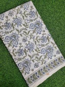 Tela de Algodón Estampada a Mano con Diseño Mugal Butta, Transpirable, Ligera y Ecológica, para Confección de Vestidos, Regalo para Mujeres - Product Image 3