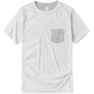 Wholesale Next Level Apparel Style Front Pocket T <b>Shirts</b> <b>Mens</b> Combed Cotton Blank Pocket T <b>Shirts</b> DTG Ready Bulk - Product Image 1