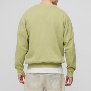Sweat-shirt d'hiver pour homme de haute qualité à prix abordable, style streetwear, à manches longues et col rond, avec logo numérique, en molleton respirant et uni. - Product Image 2