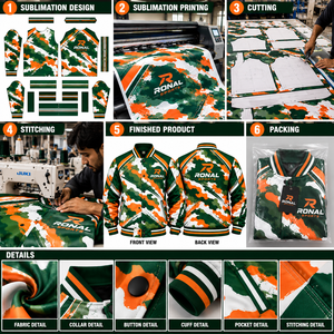 Custom Baseball Varsity <b>Jacket</b> With Embroidered Team Logo Front Back Wool Leather Sleeves Wholesale OEM Streetwear Unisex Fit XL - Product Image 5