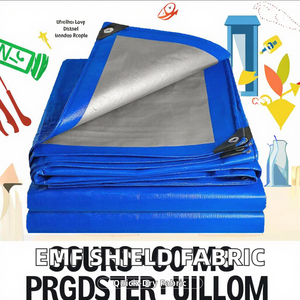 heavy Duty Waterproof Tarp Easy to Carry <b>Canvas</b> Tarpaulins for Trucks and Pond Waterproof <b>Blue</b> Tarpaulin - Product Image 2