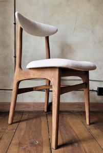 Chaises de salle à manger de style américain, chaises en bois, meubles de salon avec assise en bois massif et coussin pour le dossier, chaises de salon pour usage domestique - Product Image 2