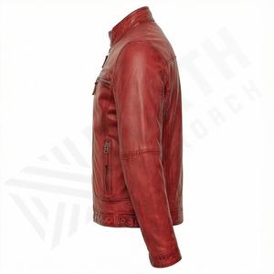 Chaqueta de Motociclista de Cuero Genuino para Hombre de la Mejor Calidad, Nueva Colección de Invierno, Chaquetas de Motocicleta con Protecciones Desmontables Personalizadas - Product Image 3