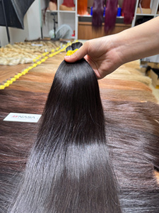 Extensions de cheveux vietnamiennes NASA HAIR VIETNAM 100% vierges en vrac, couleur claire, double trame, à bandes/à clips, emballage inclus - Product Image 3