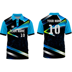 Custom <b>Cricket</b> Shirt Mens Sublimation <b>Cricket</b> Jersey Breathable Quick Dry Fabric Team Uniform Sportswear Supplier - Product Image 1