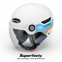 Nouveau Casque Moto Jet ABS Super Rapide à Libération Rapide Toutes Saisons Garantie 1 An Taille Ajustable Idéal Été