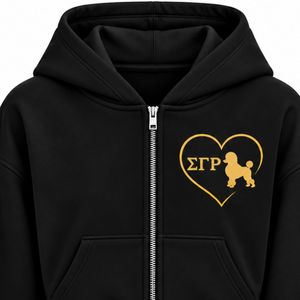 Sudadera con capucha corta con cremallera para mujer al por mayor, chaqueta con capucha y cremallera completa personalizada, ropa casual de calle de manga larga para mujer - Product Image 3