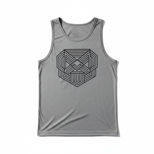 Débardeur de sport pour homme en polyester/coton personnalisé OEM - Écologique, respirant, séchage rapide, col rond, style sportif - Product Image 1
